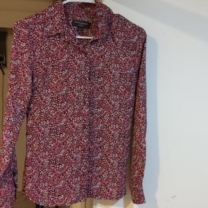 Banana republic floral button down blouse